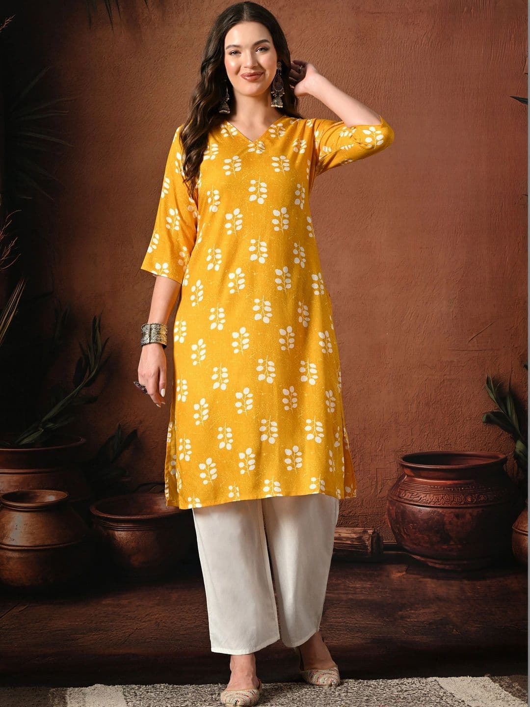 Sangria Women Ethnic Motifs Printed Kurta - view 1