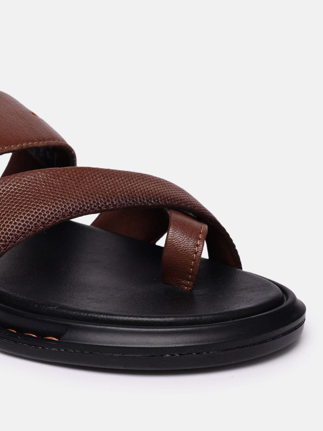 Louis Philippe Men Leather Slip-On Sandals thumbnail 4
