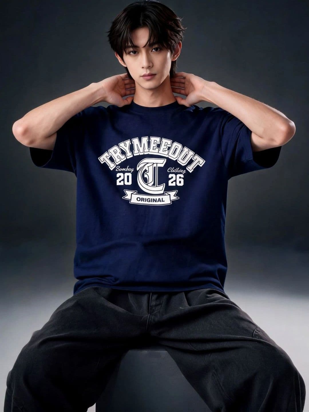 TRYMEEOUT Unisex Typography Printed T-shirt thumbnail 3