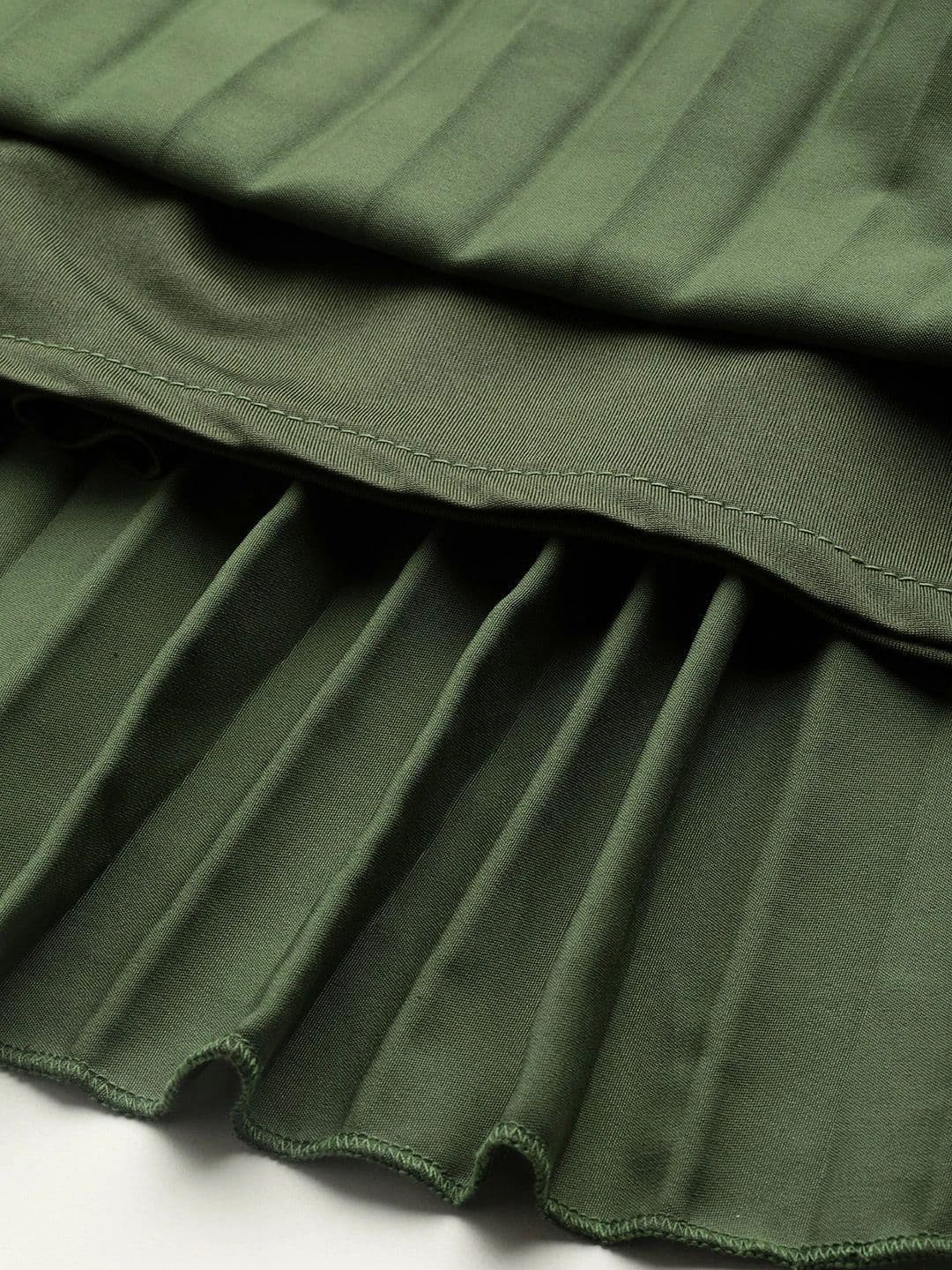 Chemistry Women Crepe Accordion Pleated Midi A-Line Skirt thumbnail 2