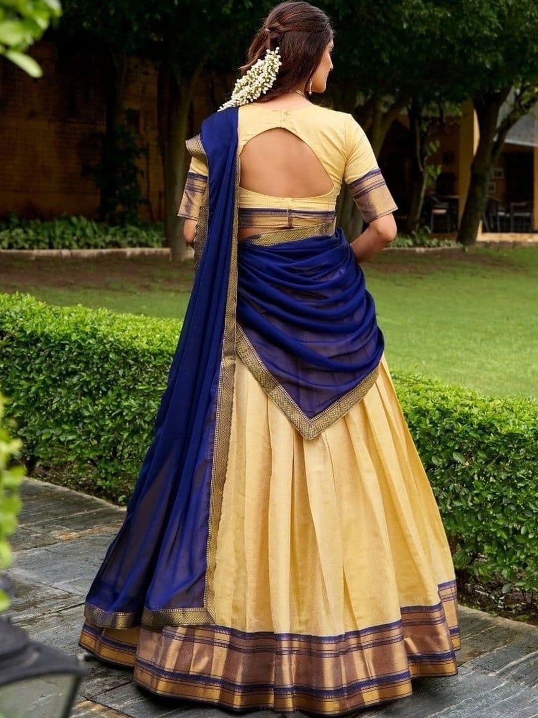 KALINI Ready to Wear Lehenga & Unstitched Blouse With Dupatta thumbnail 5