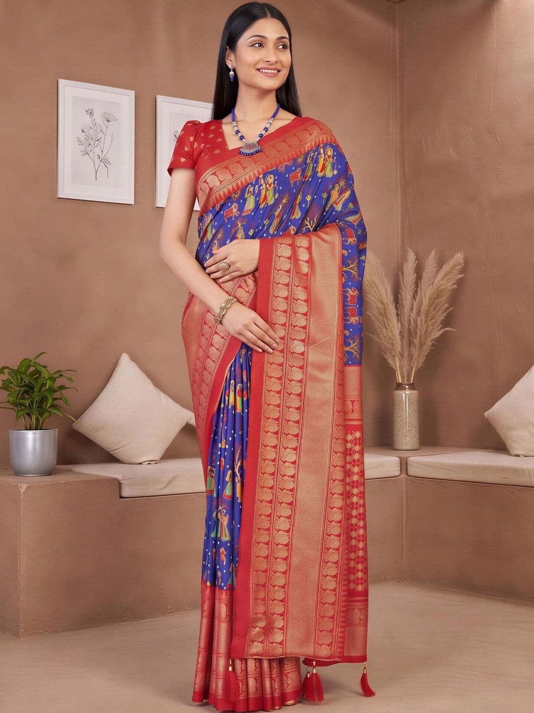 Anouk Woven Design Zari Designer Saree - view 1