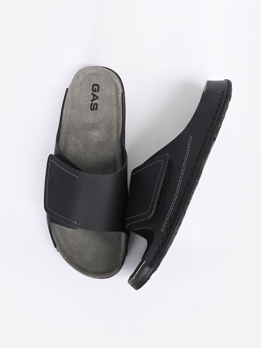 GAS Men Aeroflusso Black Sandals thumbnail 5