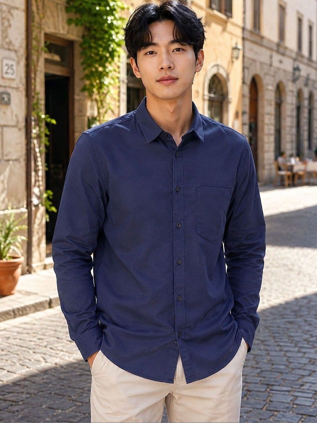 BAESD Men Premium Slim Fit Casual Shirt - view 1