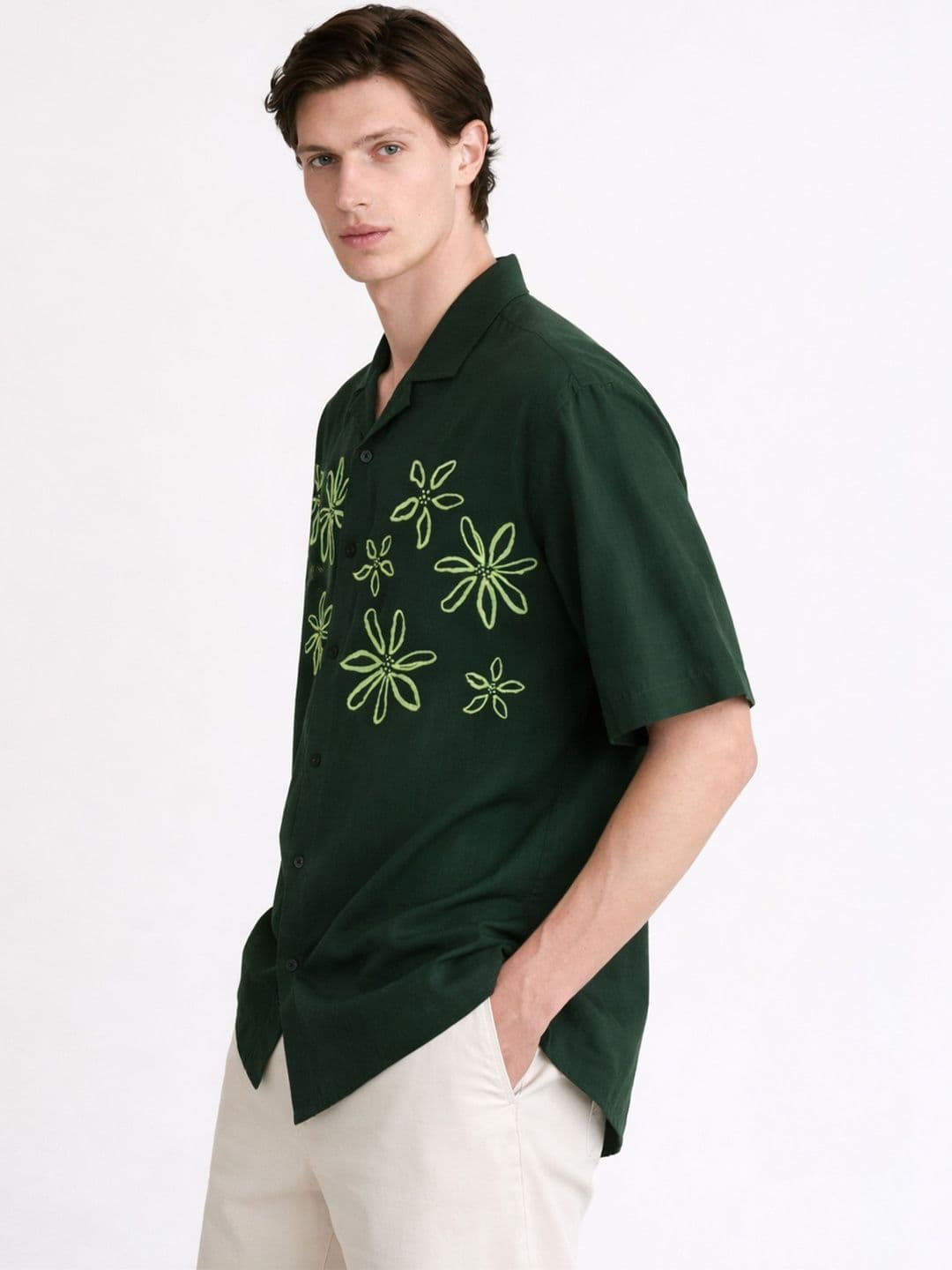 Mast & Harbour Men Relaxed Floral Printed Casual Shirt thumbnail 6