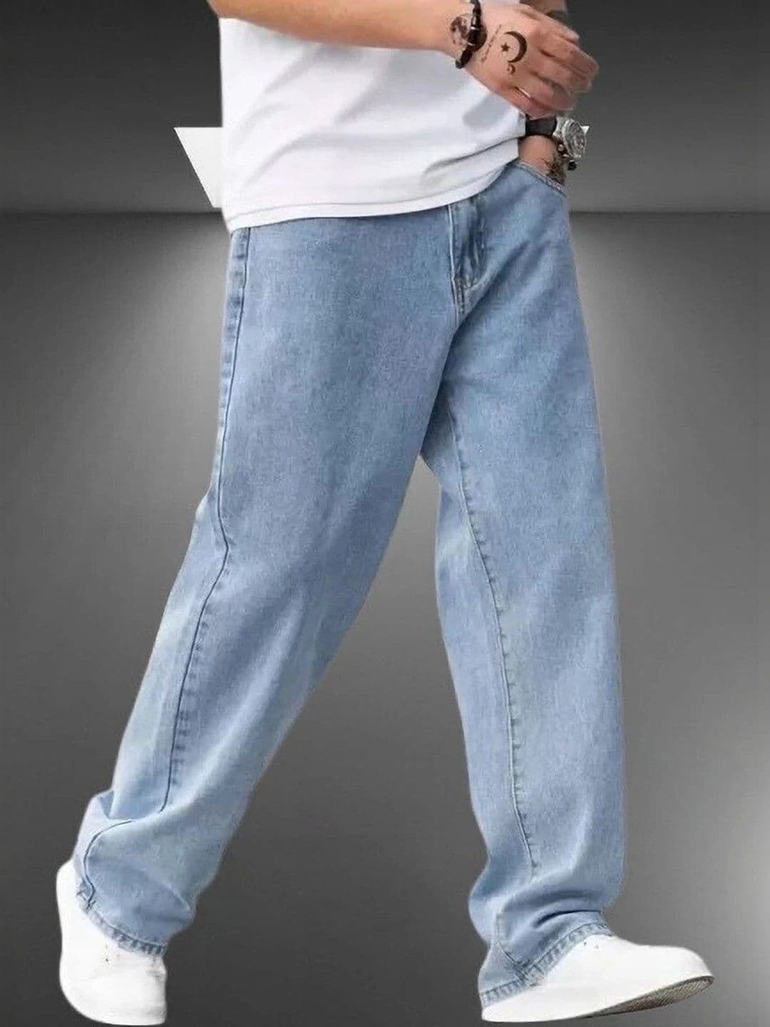 UNIFAV FASHION Men Mid-Rise Jeans thumbnail 4