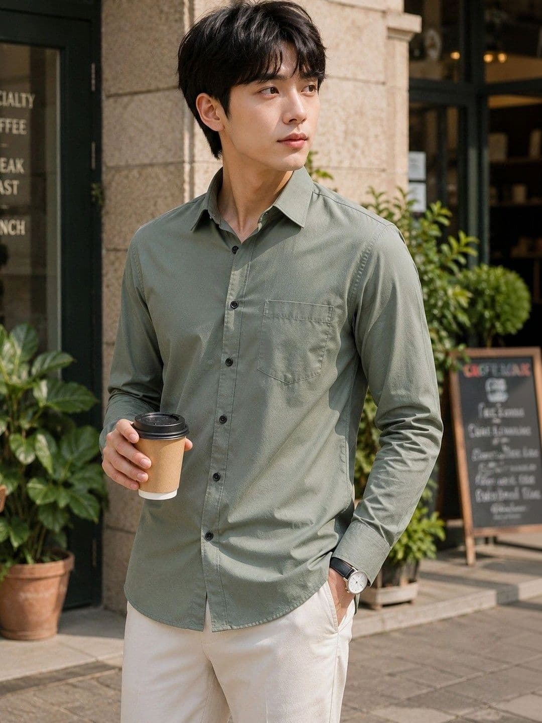 BAESD Men Premium Slim Fit Casual Shirt thumbnail 2