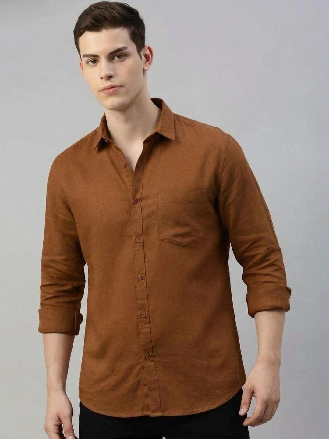 NEW-18 Men Standard Casual Shirt thumbnail 4