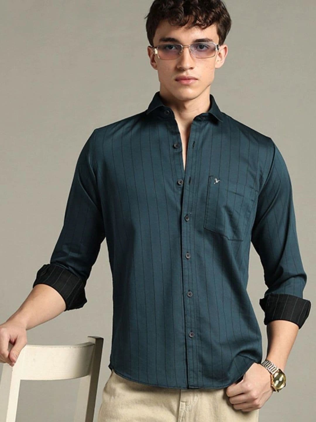 BLUEISLAND Men Comfort Striped Casual Shirt - view 1