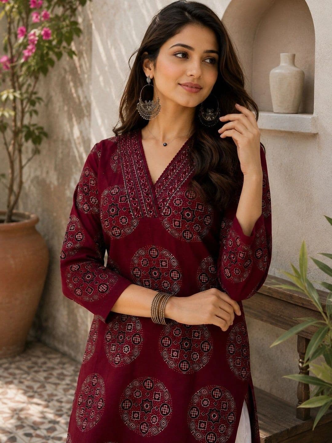 Hunaiza Women Ethnic Motifs Printed Indie Prints Kurta - view 1