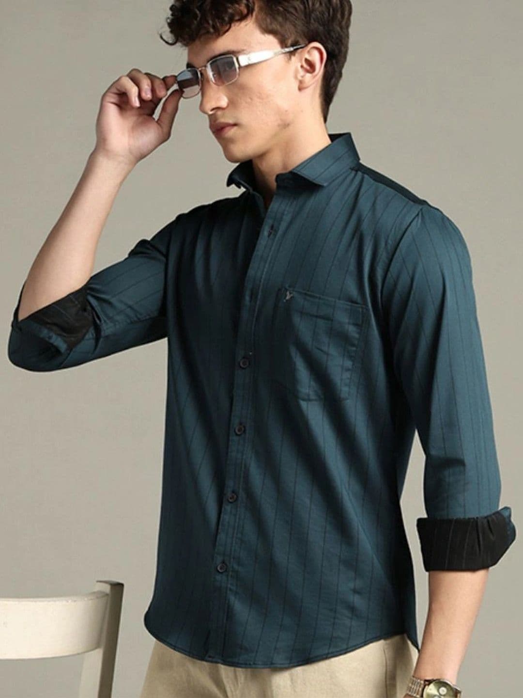 BLUEISLAND Men Comfort Striped Casual Shirt thumbnail 4