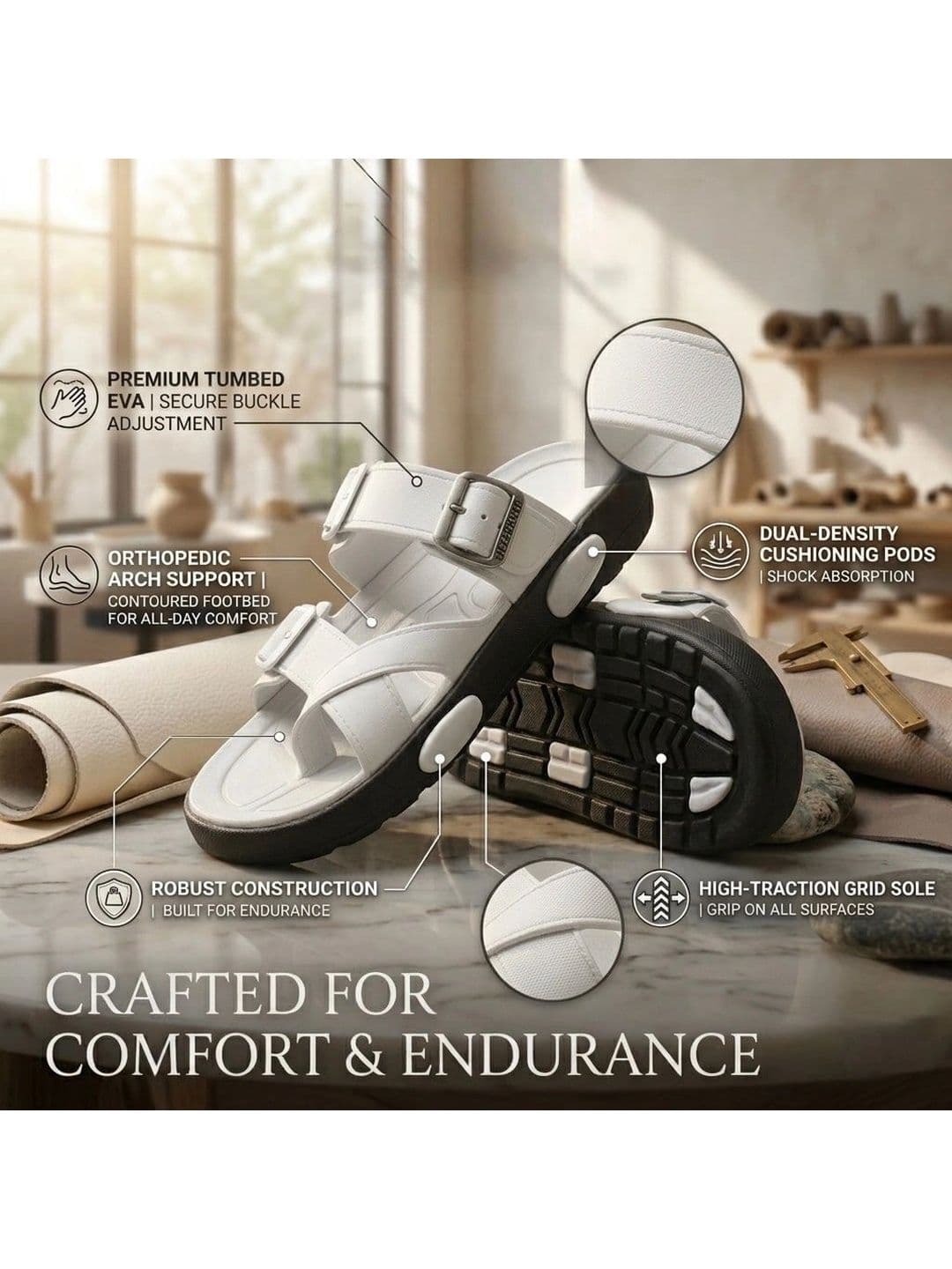 Roadster Men Comfort Sandals thumbnail 7