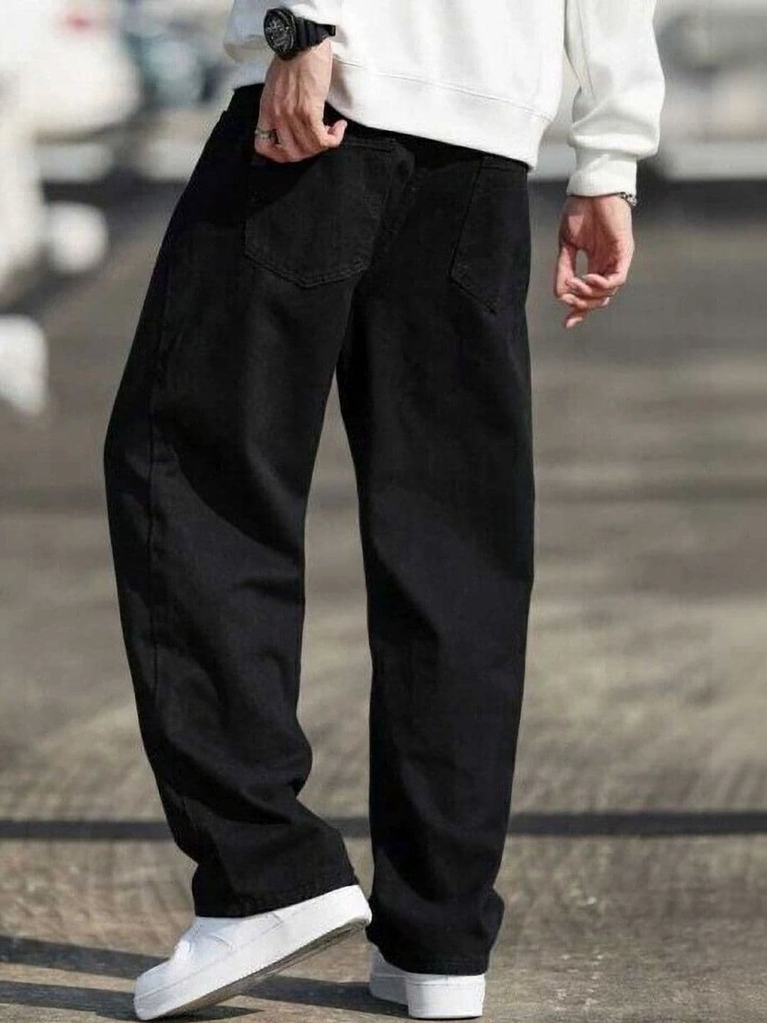 UNIFAV FASHION Men Straight Fit Mid-Rise Jeans thumbnail 2