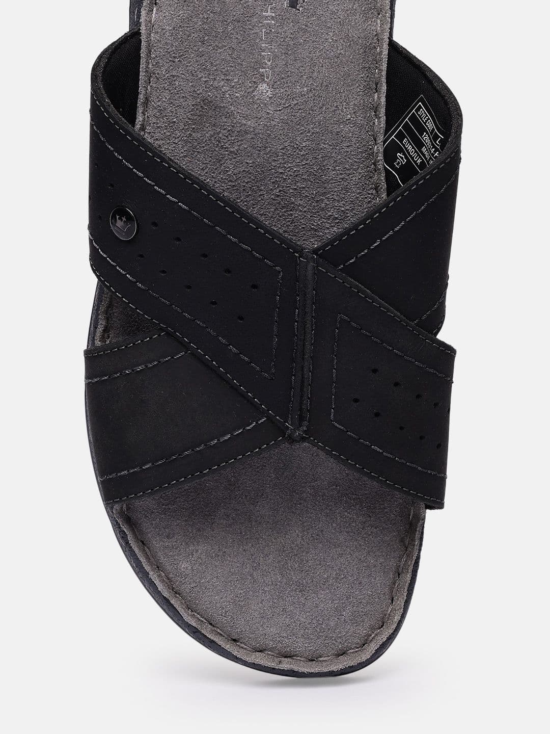 Louis Philippe Men Leather Comfort Sandals thumbnail 5
