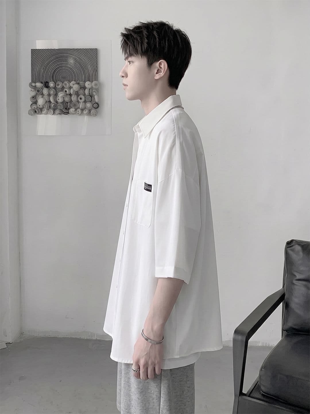Suo Solid Regular Fit Shirts thumbnail 5