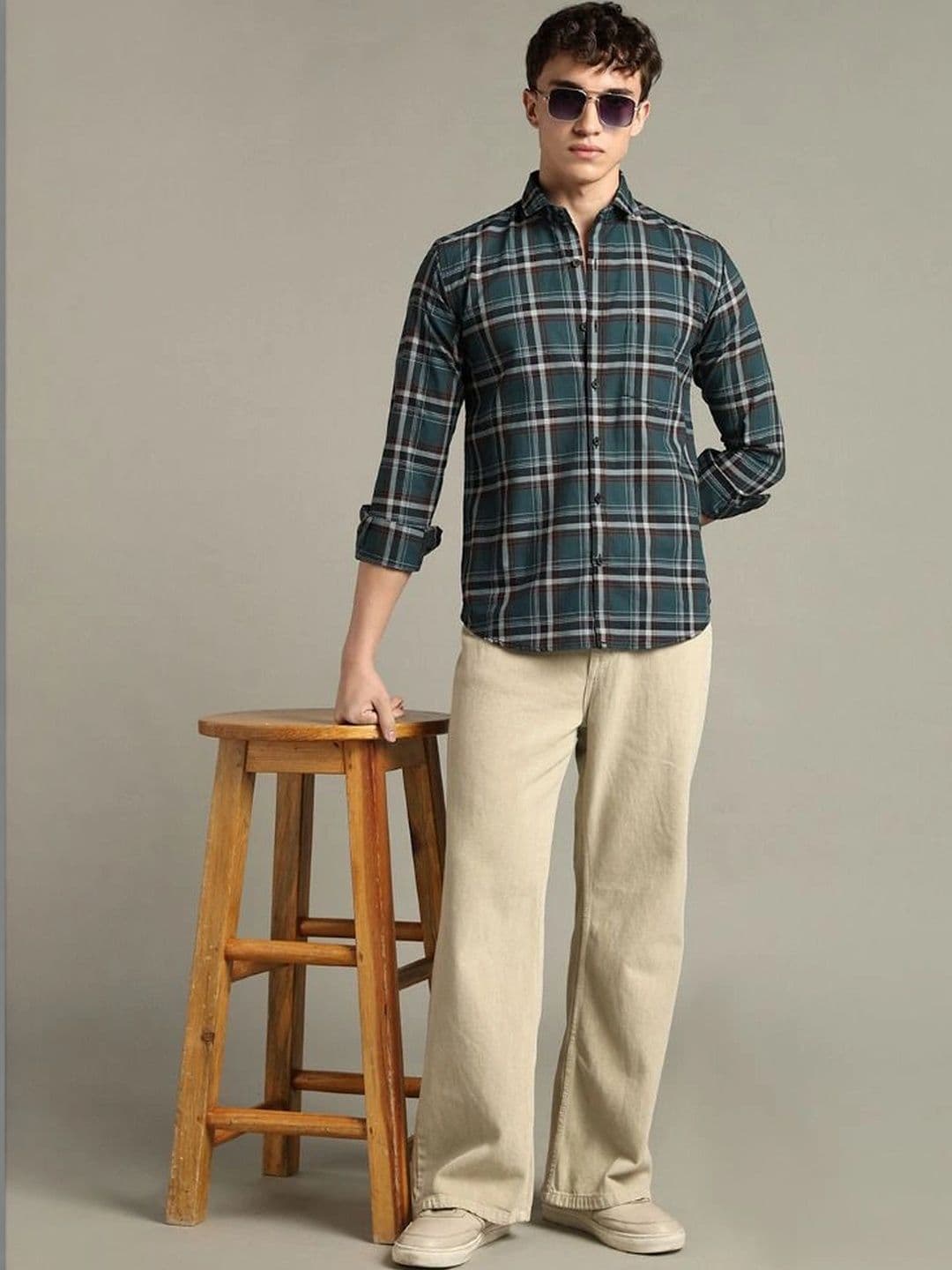 BLUEISLAND Men Comfort Tartan Checks Checked Casual Shirt thumbnail 4