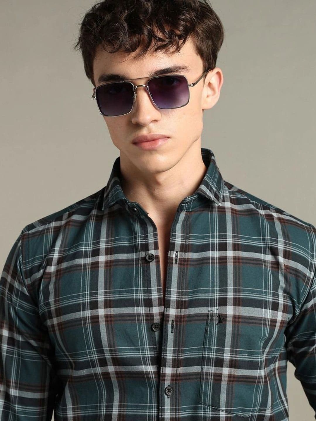 BLUEISLAND Men Comfort Tartan Checks Checked Casual Shirt thumbnail 3