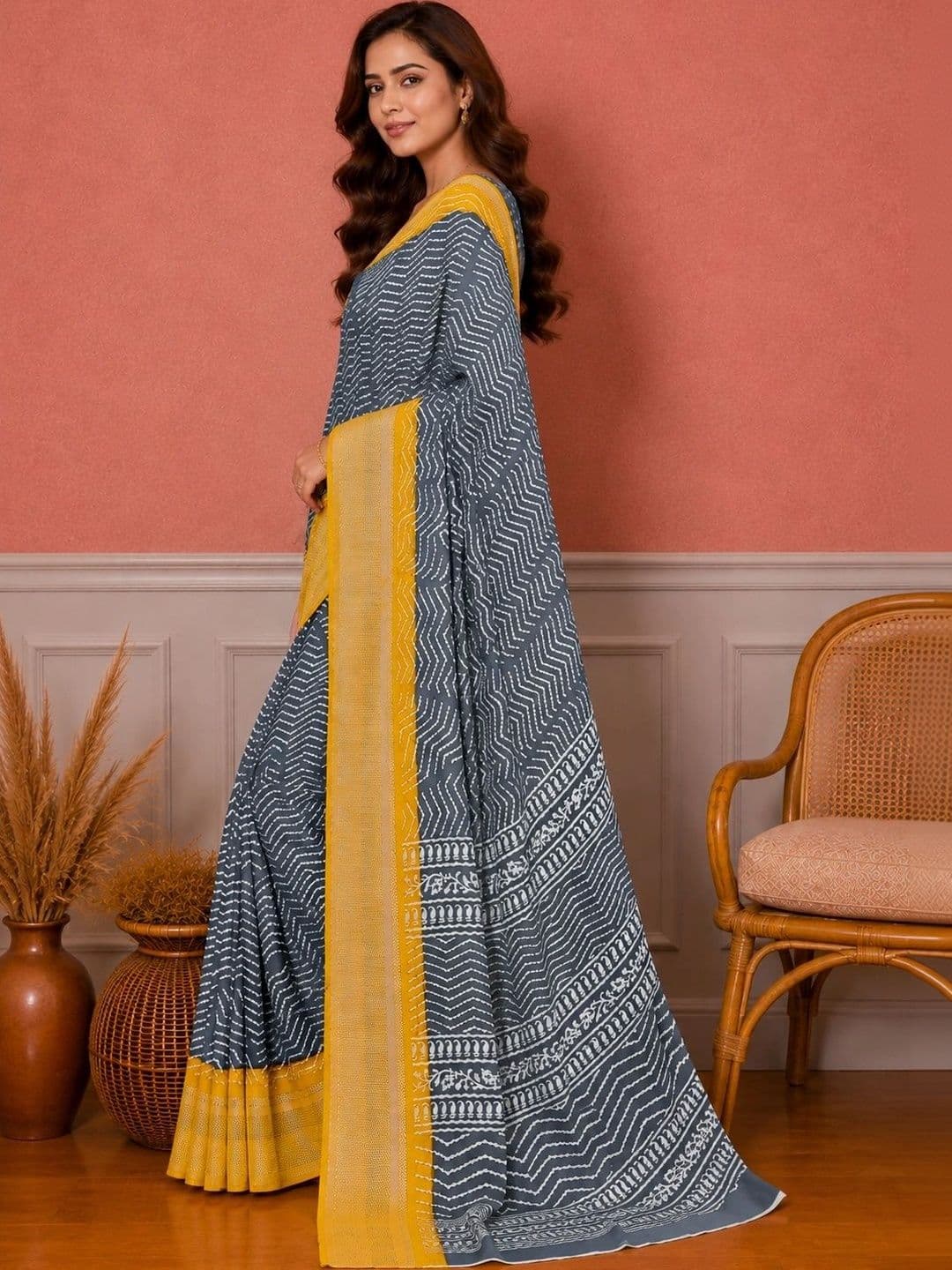 all about you Silk Blend Designer Saree thumbnail 6
