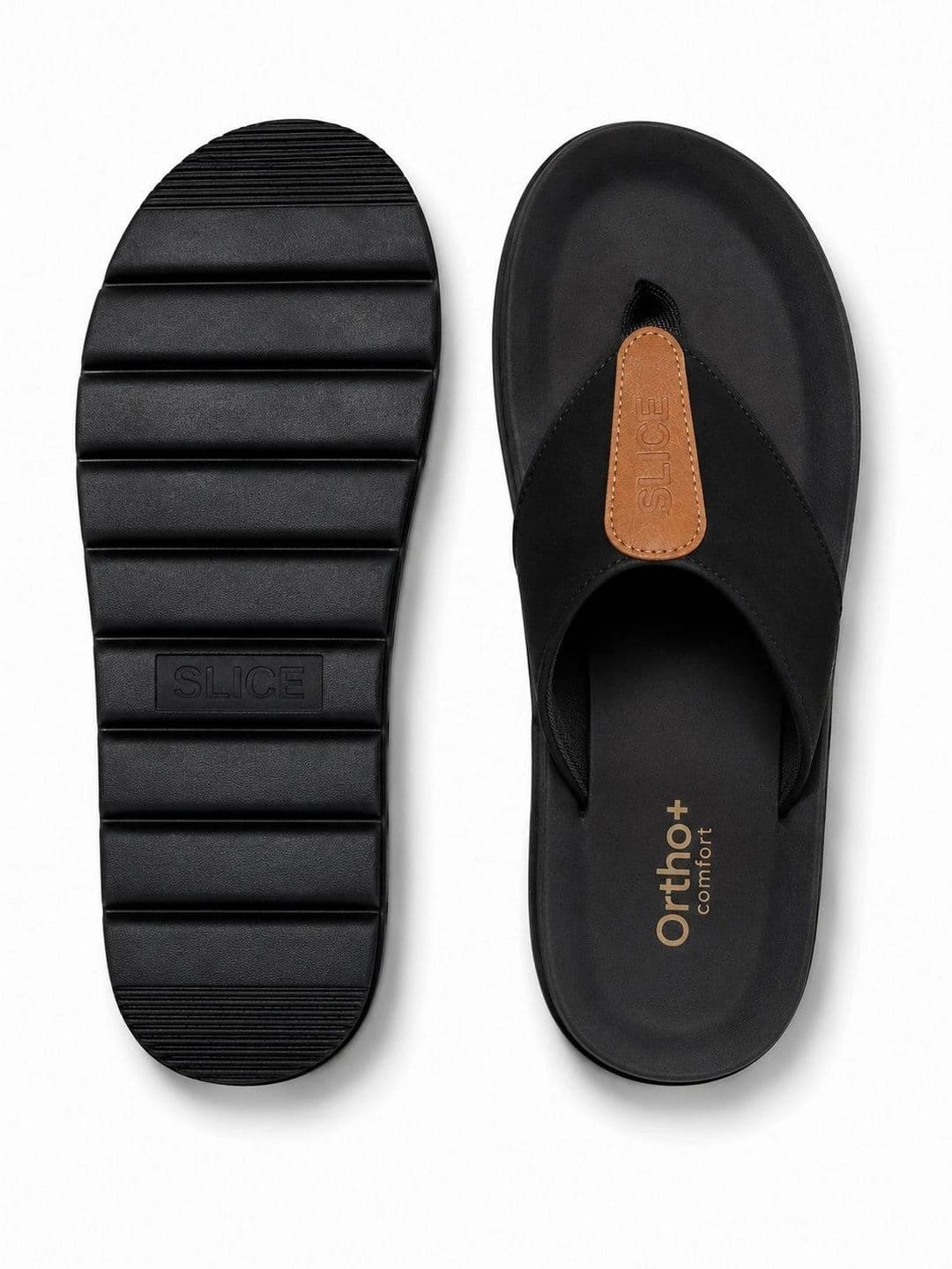 SLICE Men Rubber Thong Flip-Flops thumbnail 3