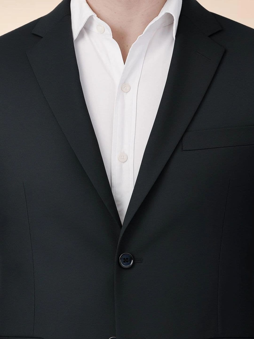 Integration Premium Notched Lapel Fully Lined Slim-Fit Formal Business Blazer thumbnail 3