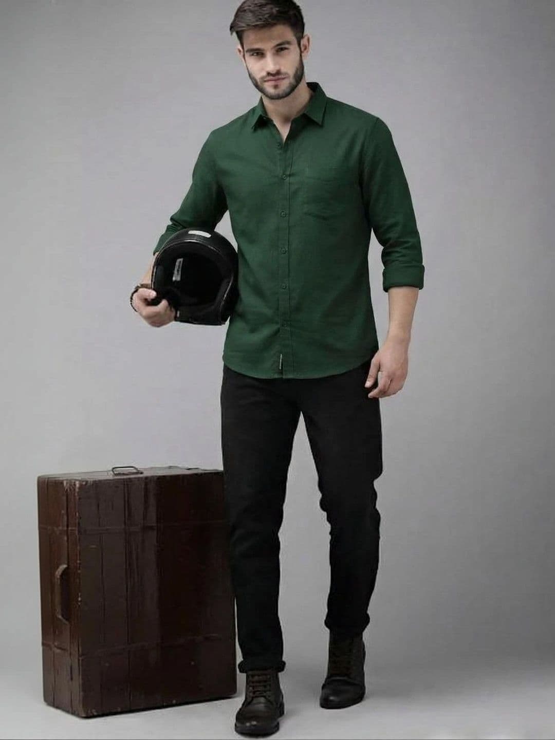 NEW-18 Men Standard Casual Shirt thumbnail 2