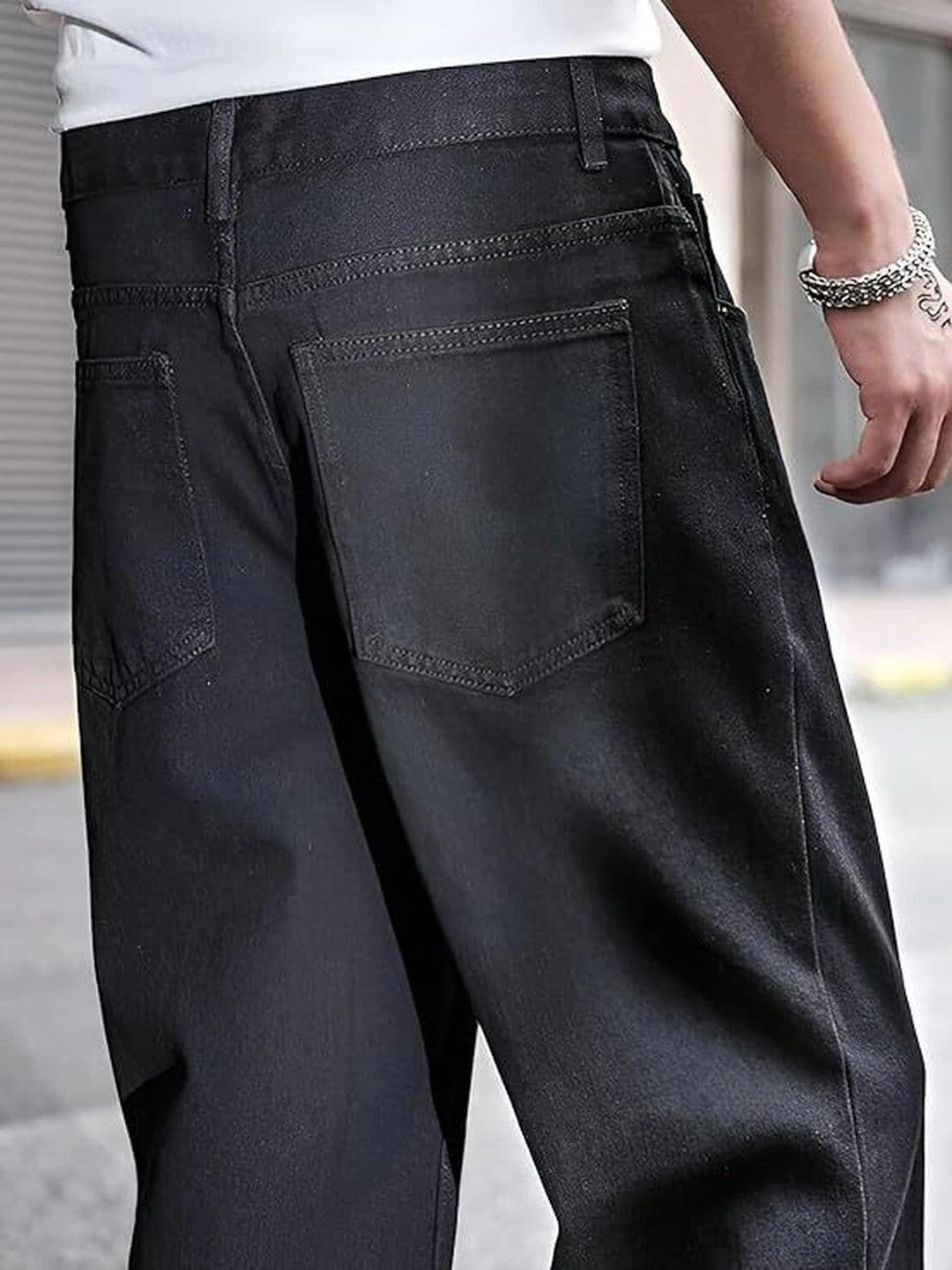UNIFAV FASHION Men Straight Fit High-Rise Jeans thumbnail 4