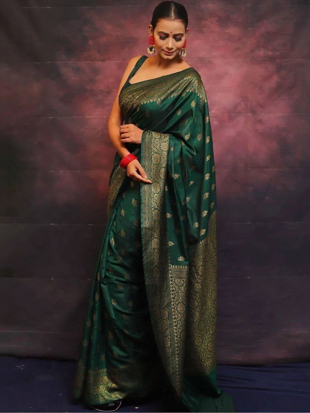 House Of Nazakat Woven Design Zari Art Silk Banarasi Saree - view 1