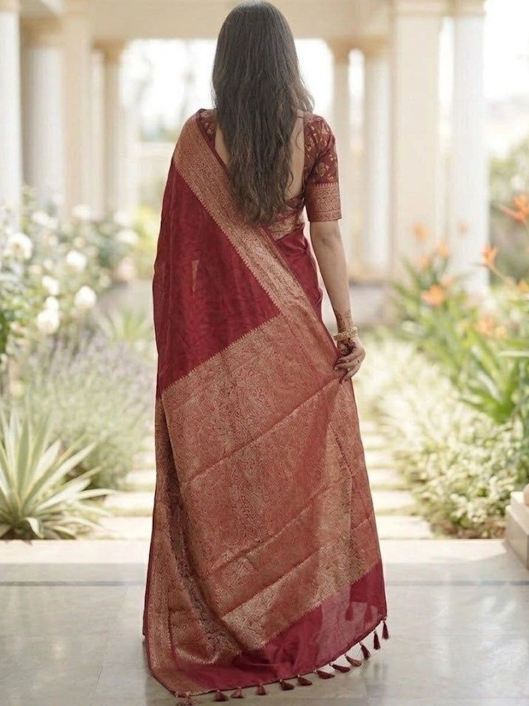 MITAL ENTERPRISE Zari Art Silk Saree thumbnail 4