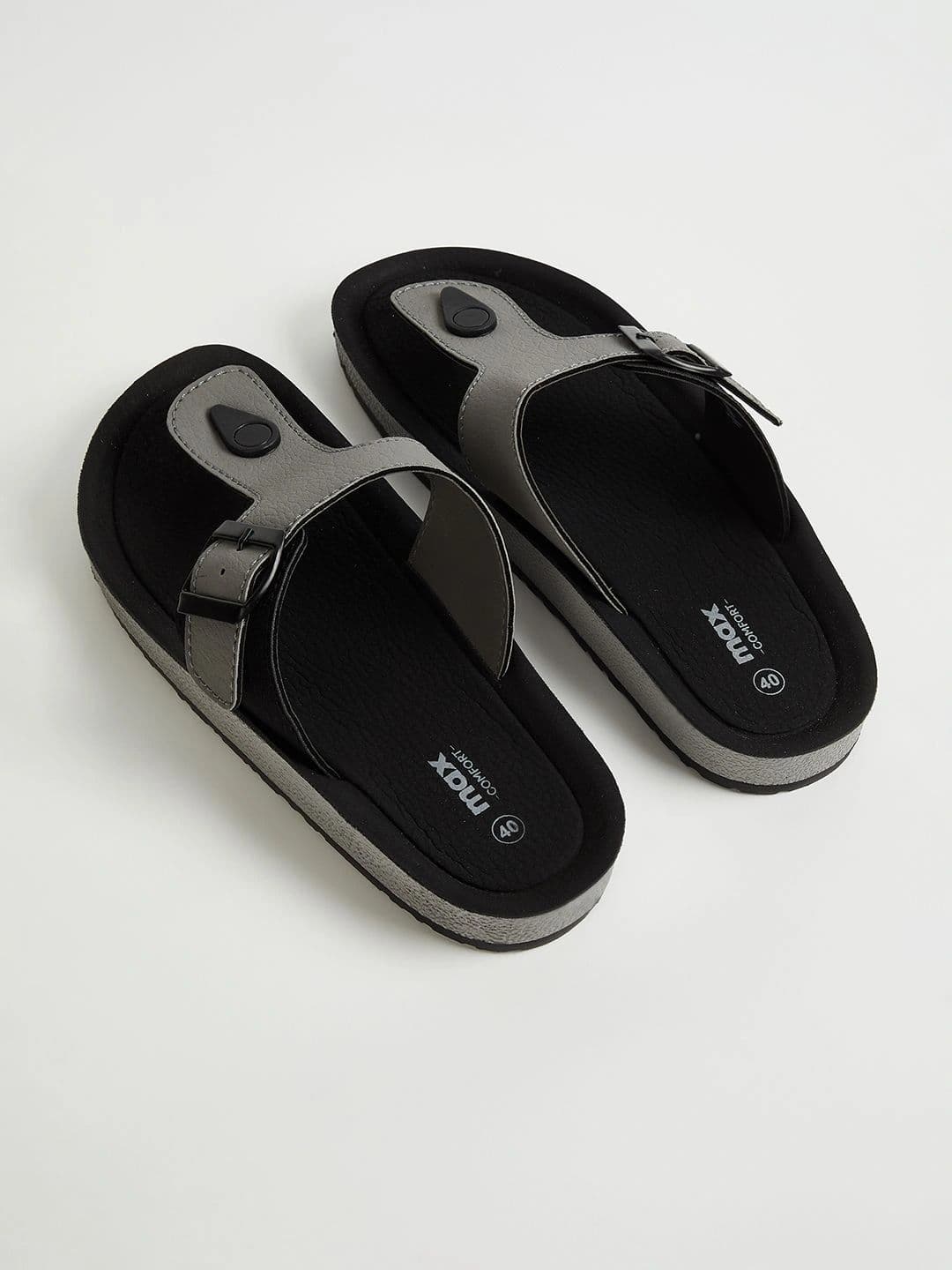 max Men Colourblock T-strap Sandals Sandals thumbnail 3