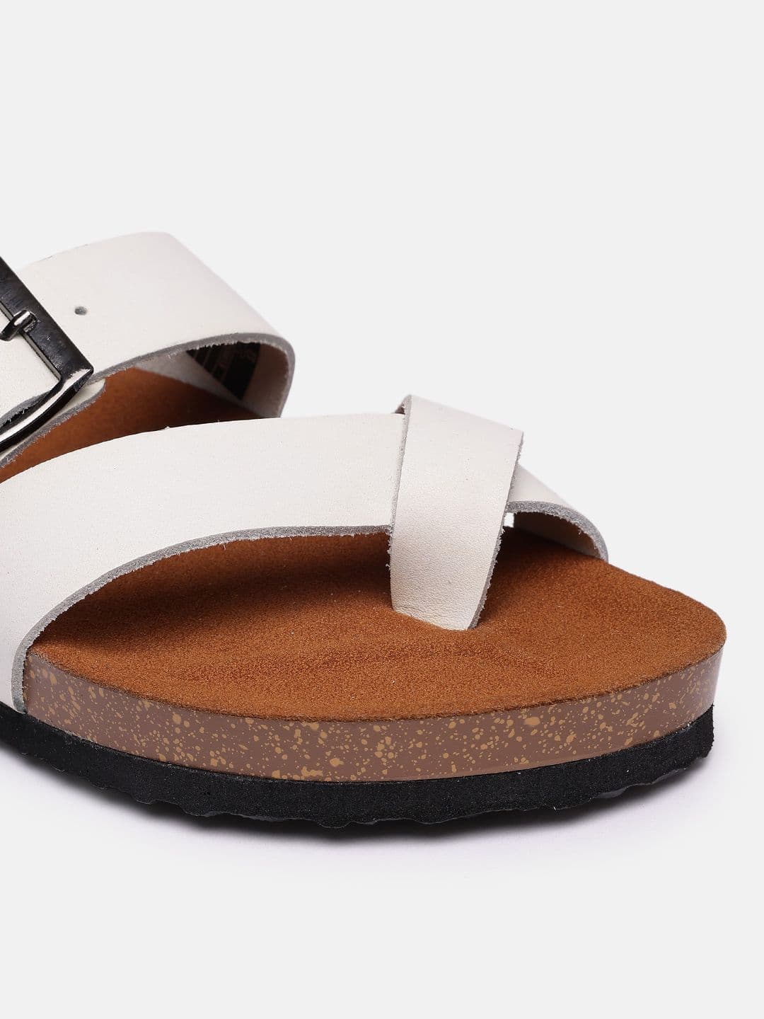 Louis Philippe Men Leather Comfort Sandals thumbnail 6