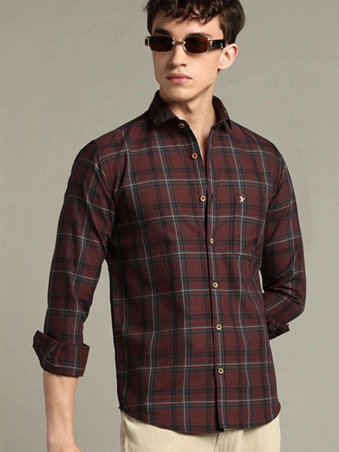 BLUEISLAND Men Comfort Tartan Checks Checked Casual Shirt thumbnail 6