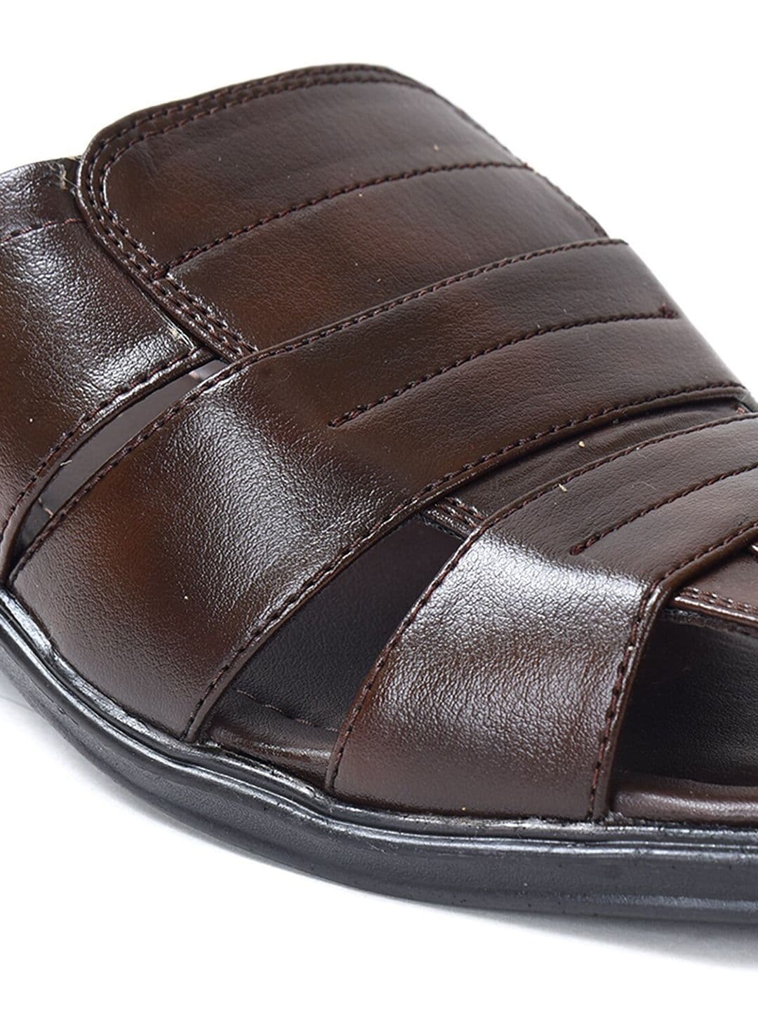 Ajanta Men Brown Comfort Sandals thumbnail 6