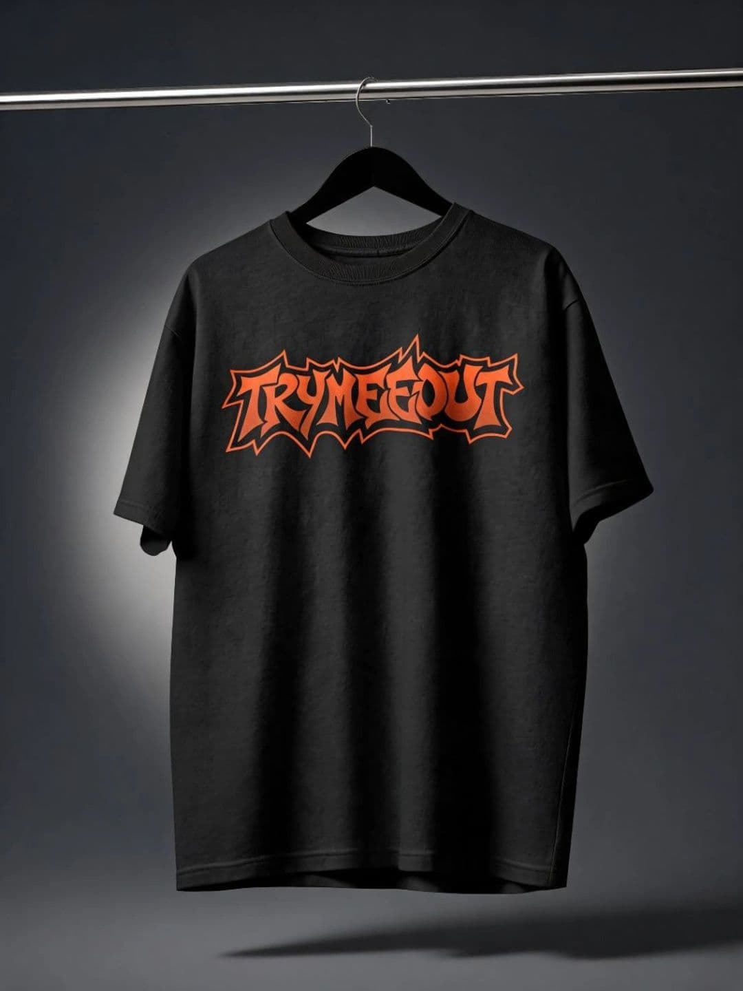 TRYMEEOUT Unisex Typography Printed T-shirt thumbnail 4
