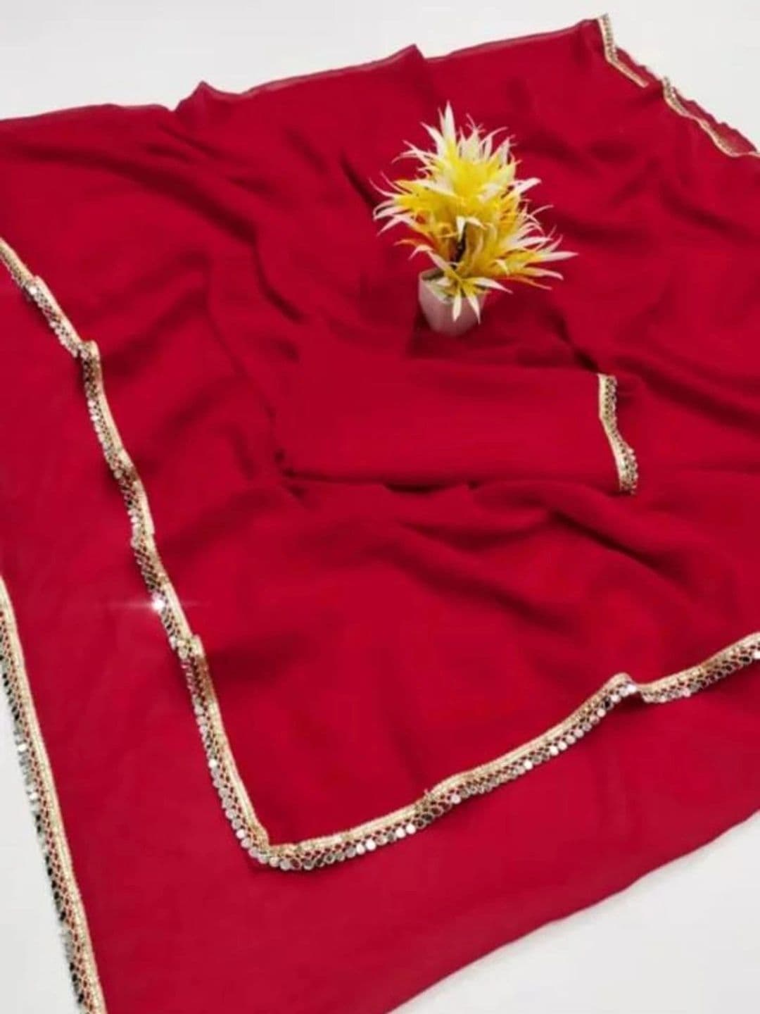 reeva fashion Mirror Work Saree thumbnail 3