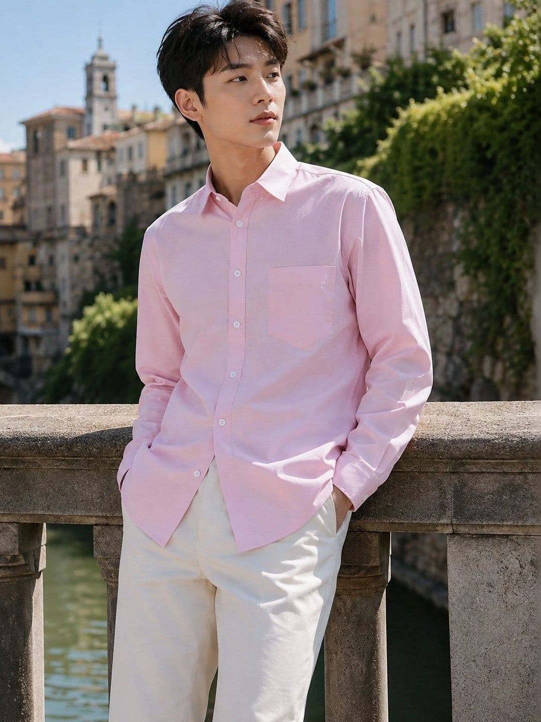 BAESD Men Premium Slim Fit Casual Shirt - view 1