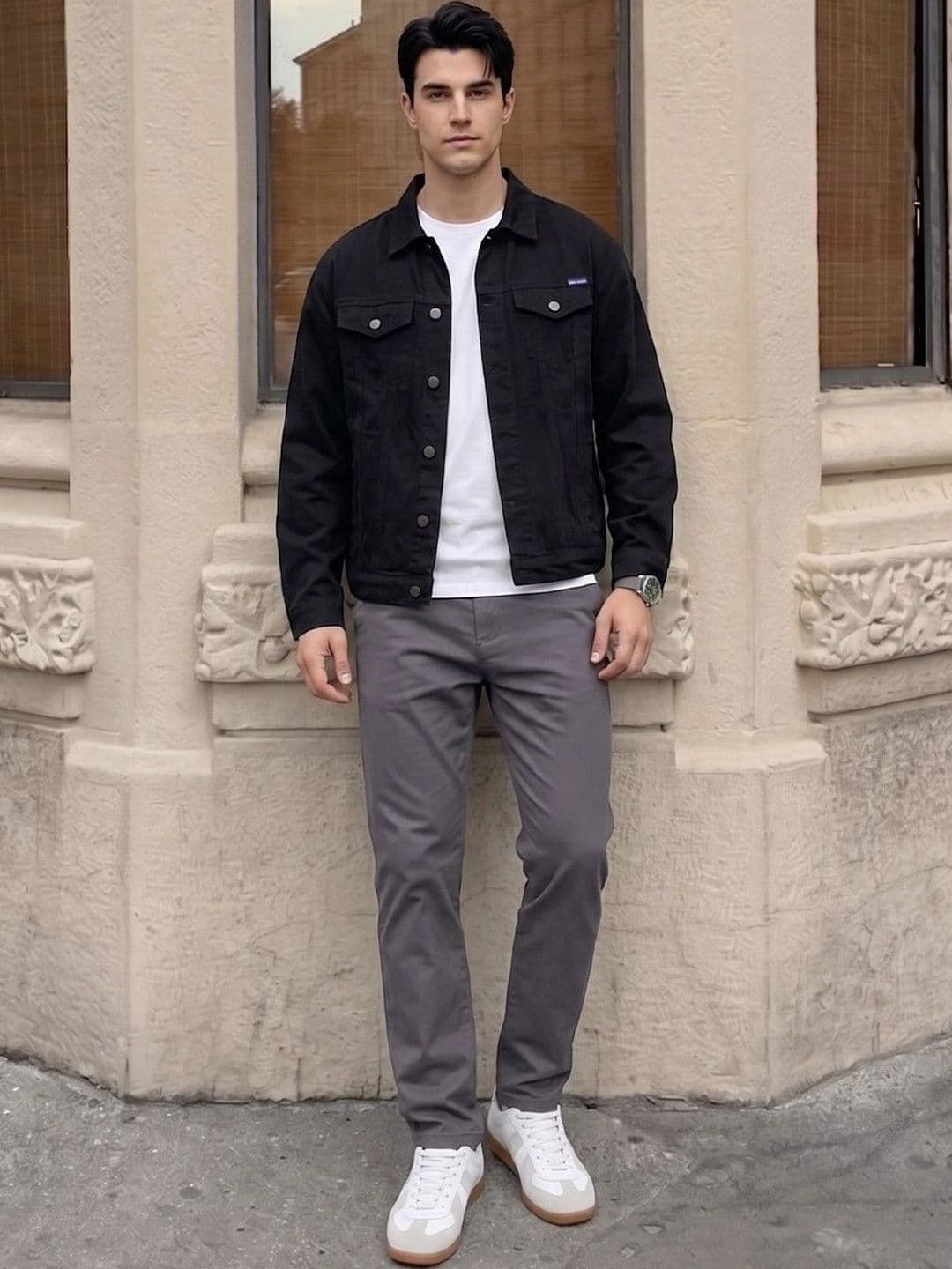 Suo Men Denim Jacket thumbnail 3