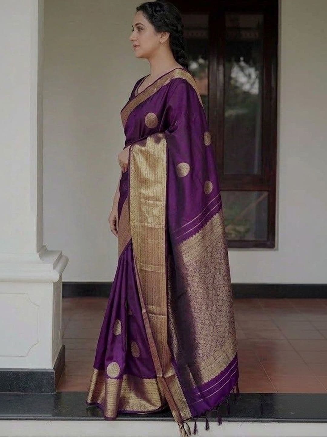 MITAL ENTERPRISE Woven Design Art Silk Saree thumbnail 4