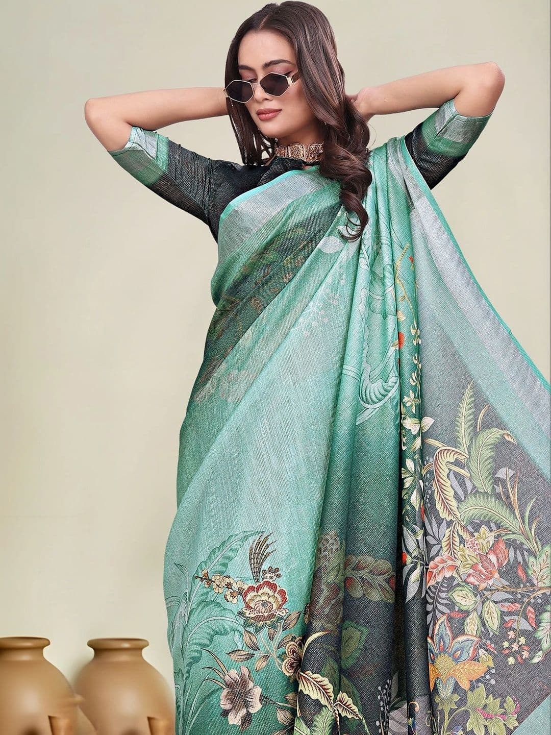 KALINI Fusion Saree thumbnail 6
