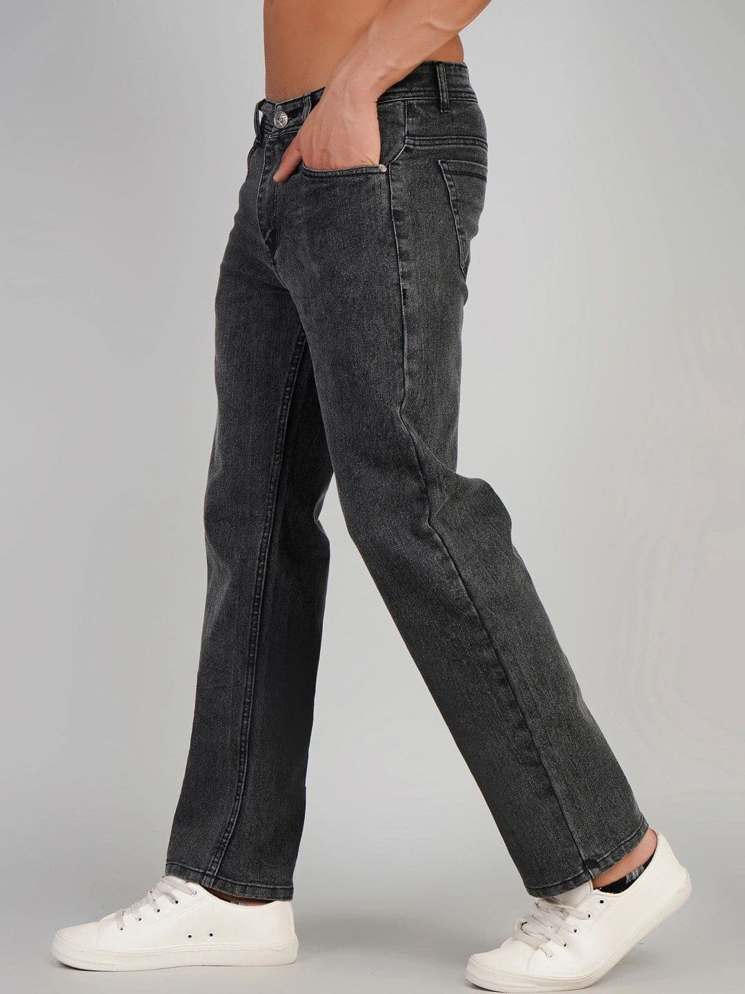 UNIFAV FASHION Men Straight Fit Mid-Rise Jeans thumbnail 3