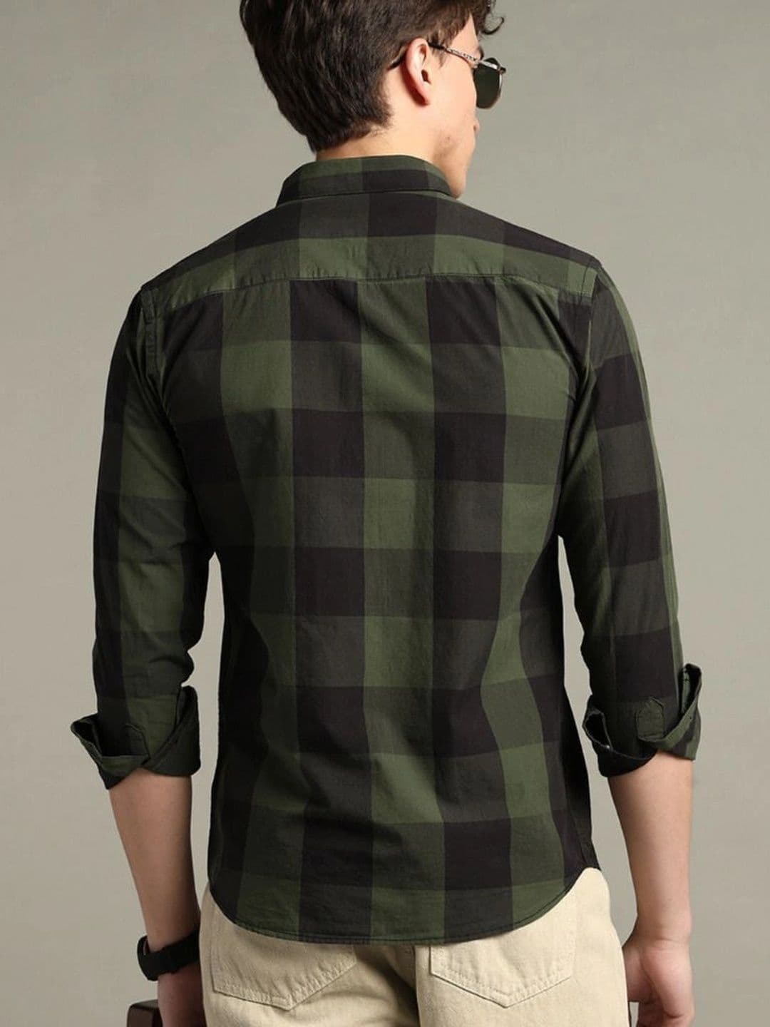 BLUEISLAND Men Comfort Buffalo Checks Checked Casual Shirt thumbnail 2