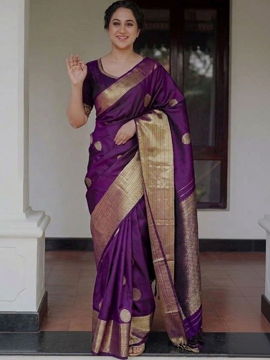 MITAL ENTERPRISE Woven Design Art Silk Saree - view 1