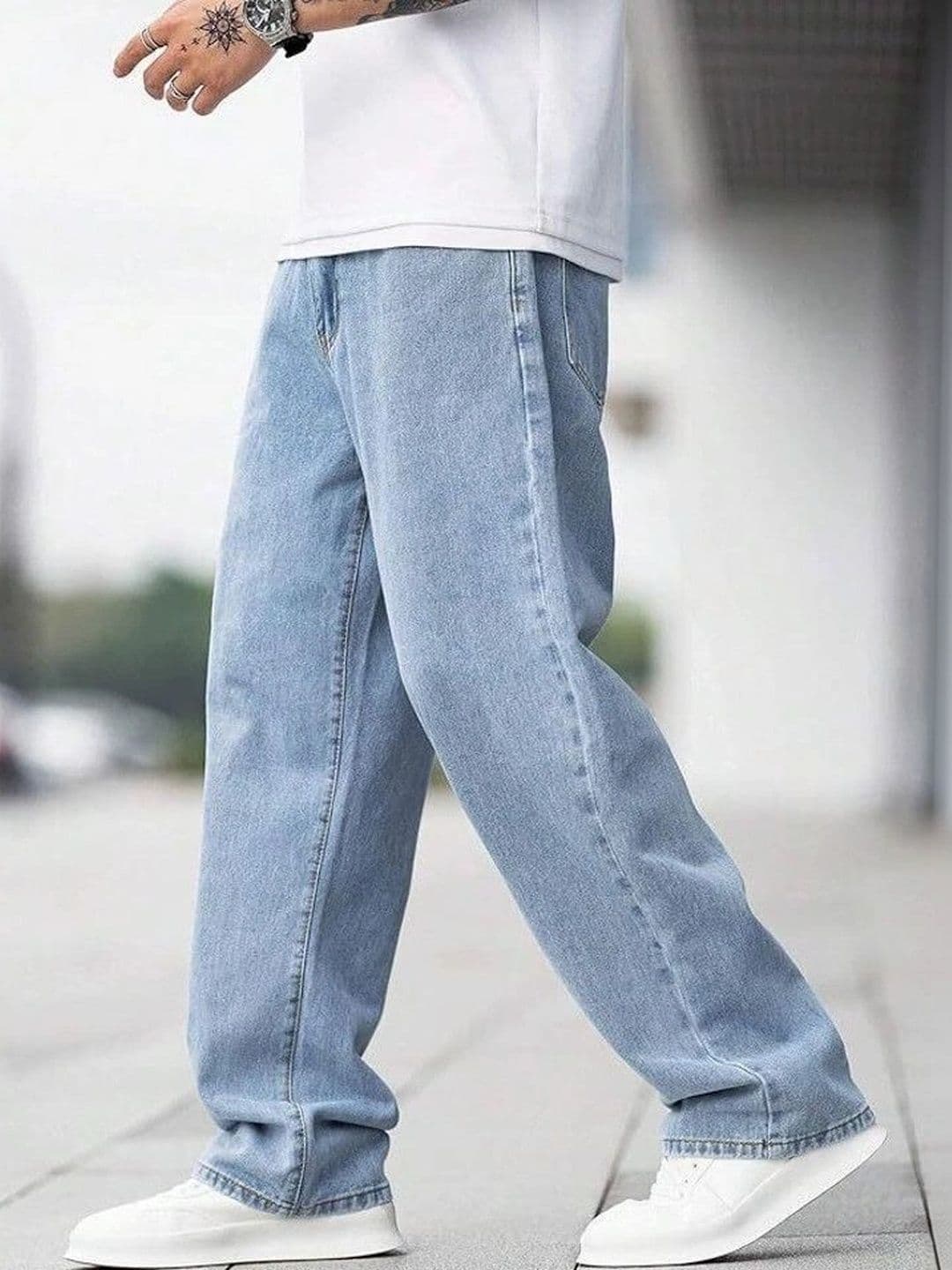 UNIFAV FASHION Men Boyfriend Fit Mid-Rise Jeans thumbnail 3