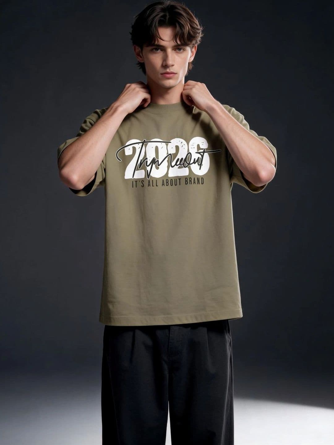 TRYMEEOUT Unisex Typography Printed T-shirt - view 1