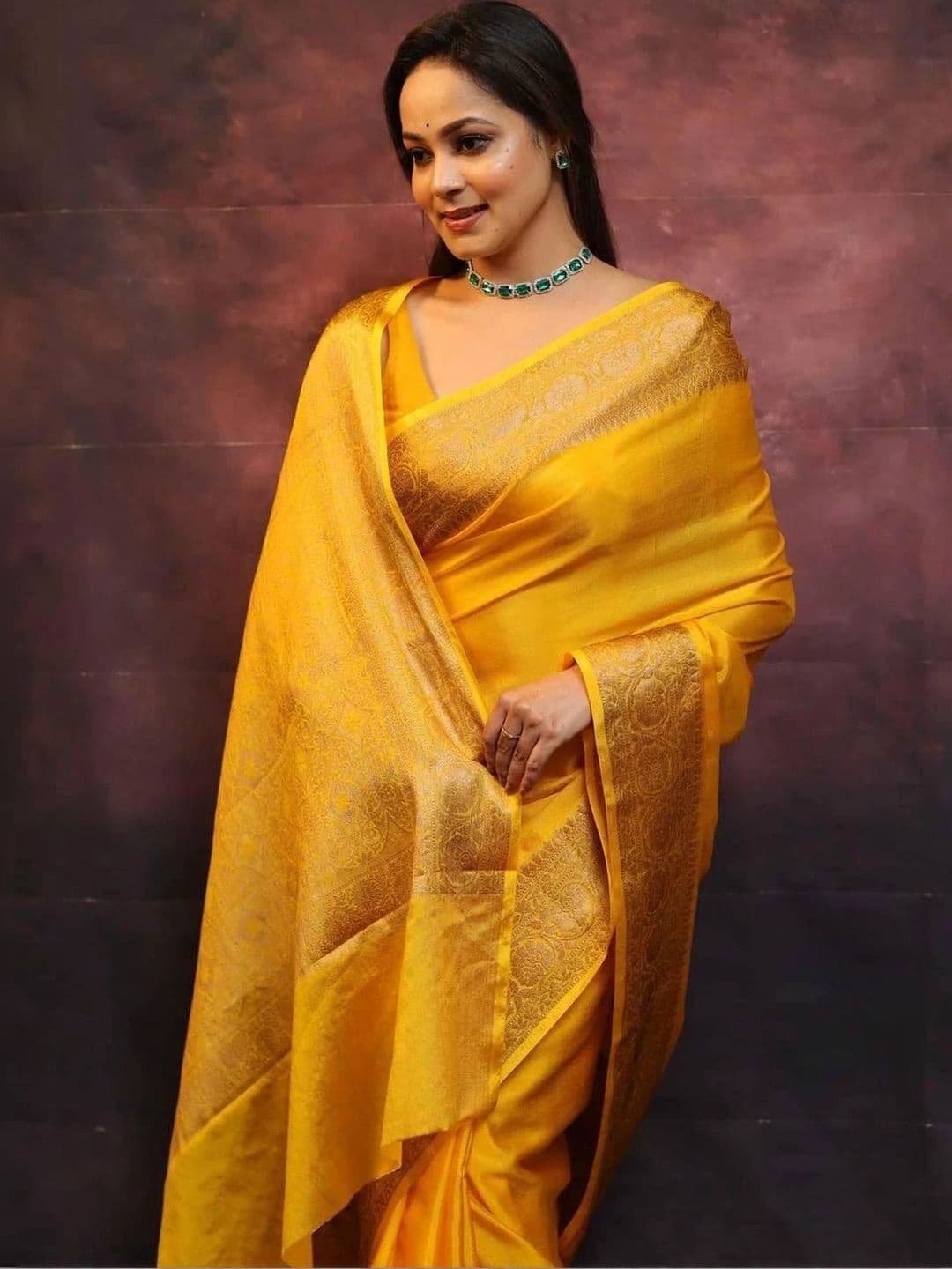 MARUTI VASTRAM Woven Design Zari Art Silk Banarasi Saree thumbnail 6