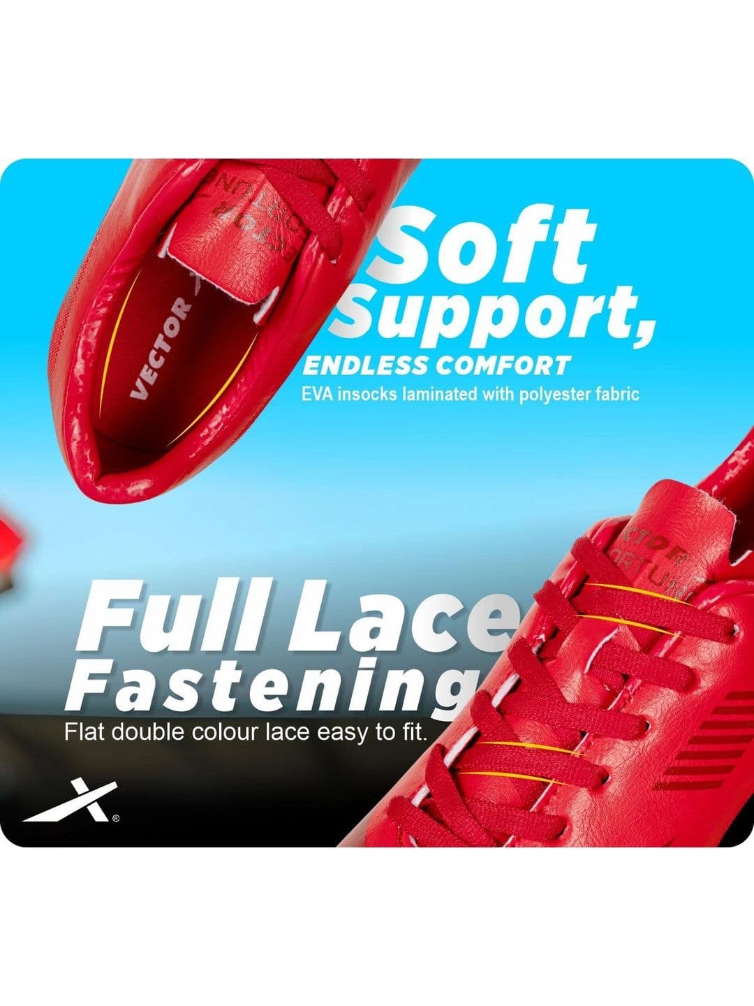 VECTOR X Fortune Synthetic Leather Upper & TPU Sole Football Shoes thumbnail 3