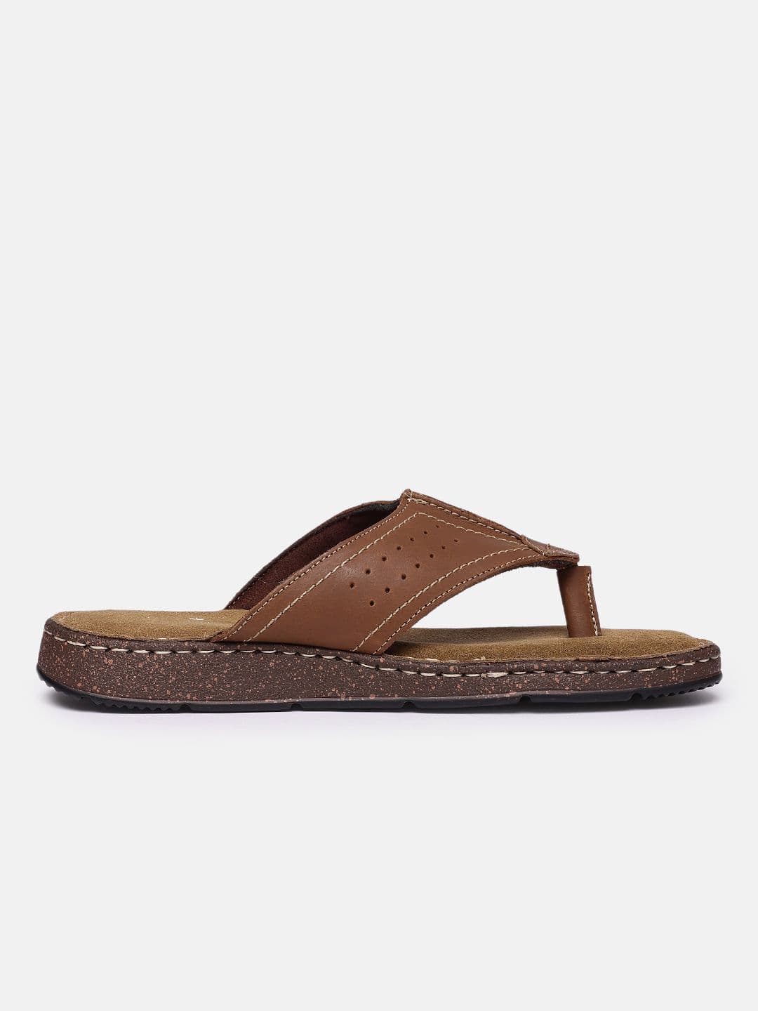 Louis Philippe Men Leather Comfort Sandals thumbnail 5