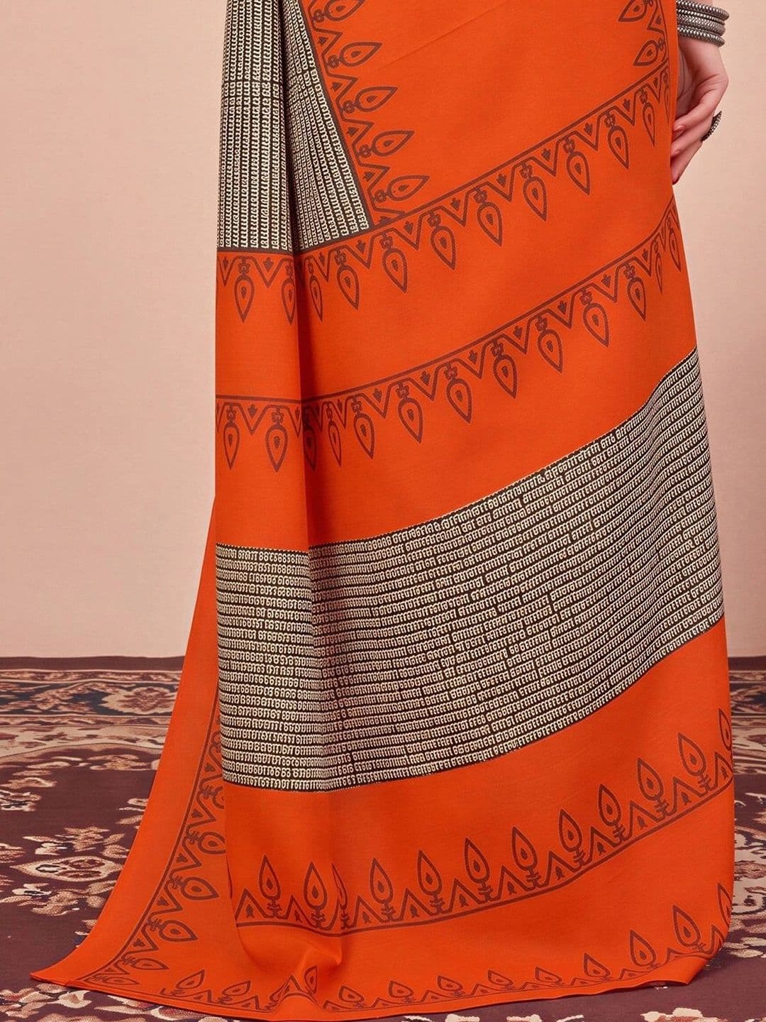 Anouk Ethnic Motifs Silk Blend Designer Bhagalpuri Saree thumbnail 7