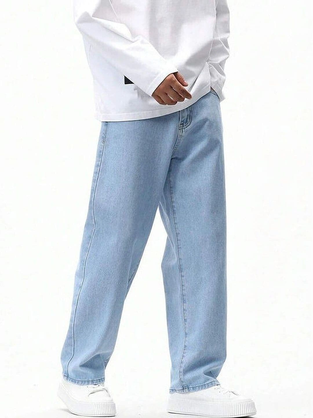 UNIFAV FASHION Men Straight Fit Mid-Rise Jeans thumbnail 2