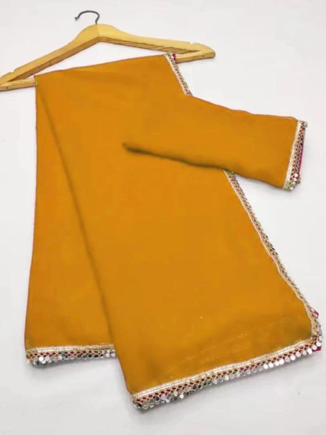 reeva fashion Mirror Work Saree thumbnail 3