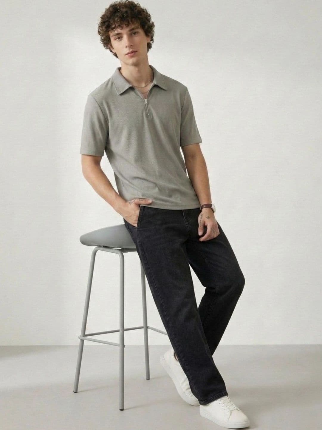 Kook N Keech Men Polo Collar T-shirt - view 1
